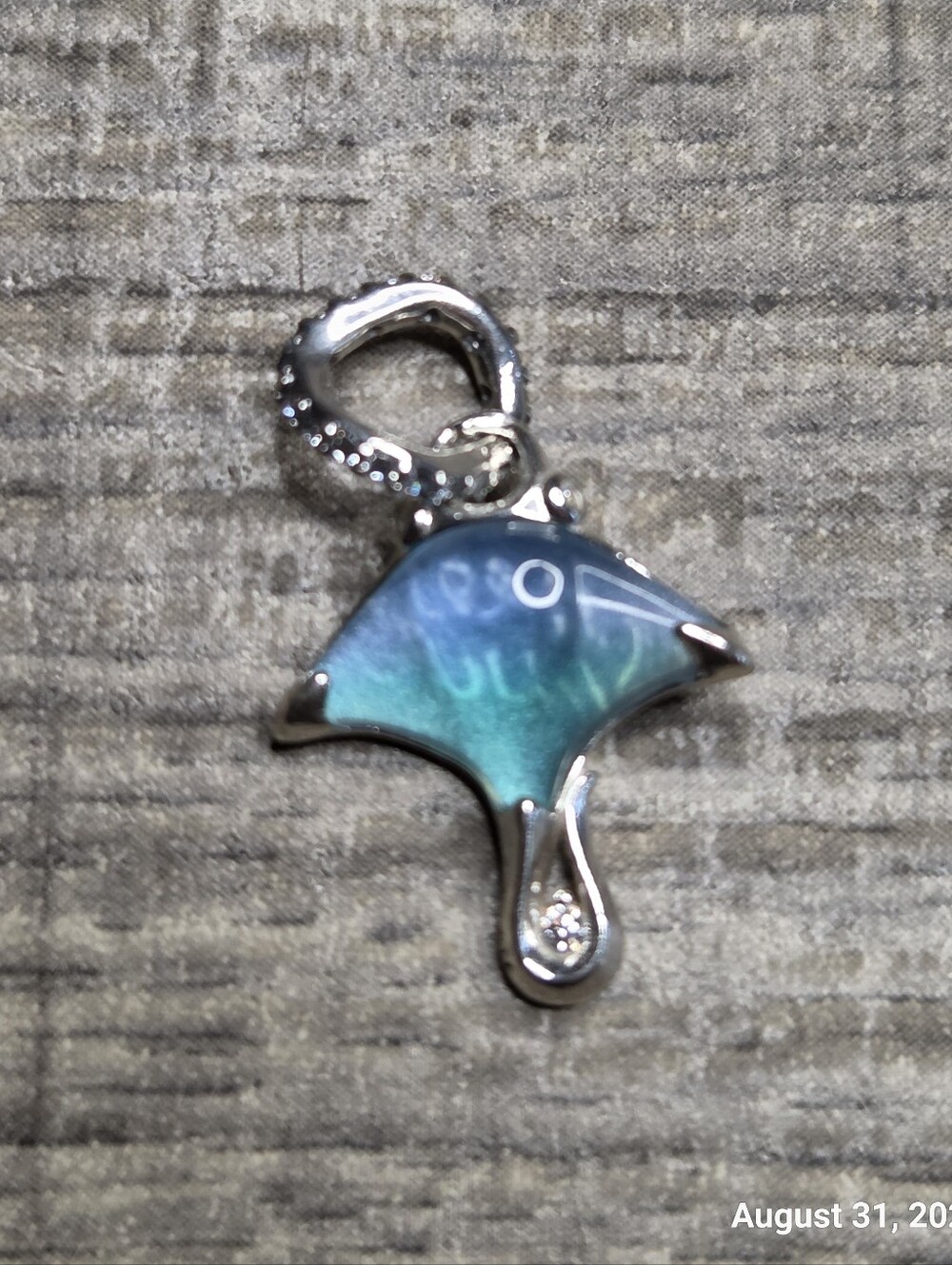 Authentic Pandora Manta Ray Dangle Charm Sterling silver